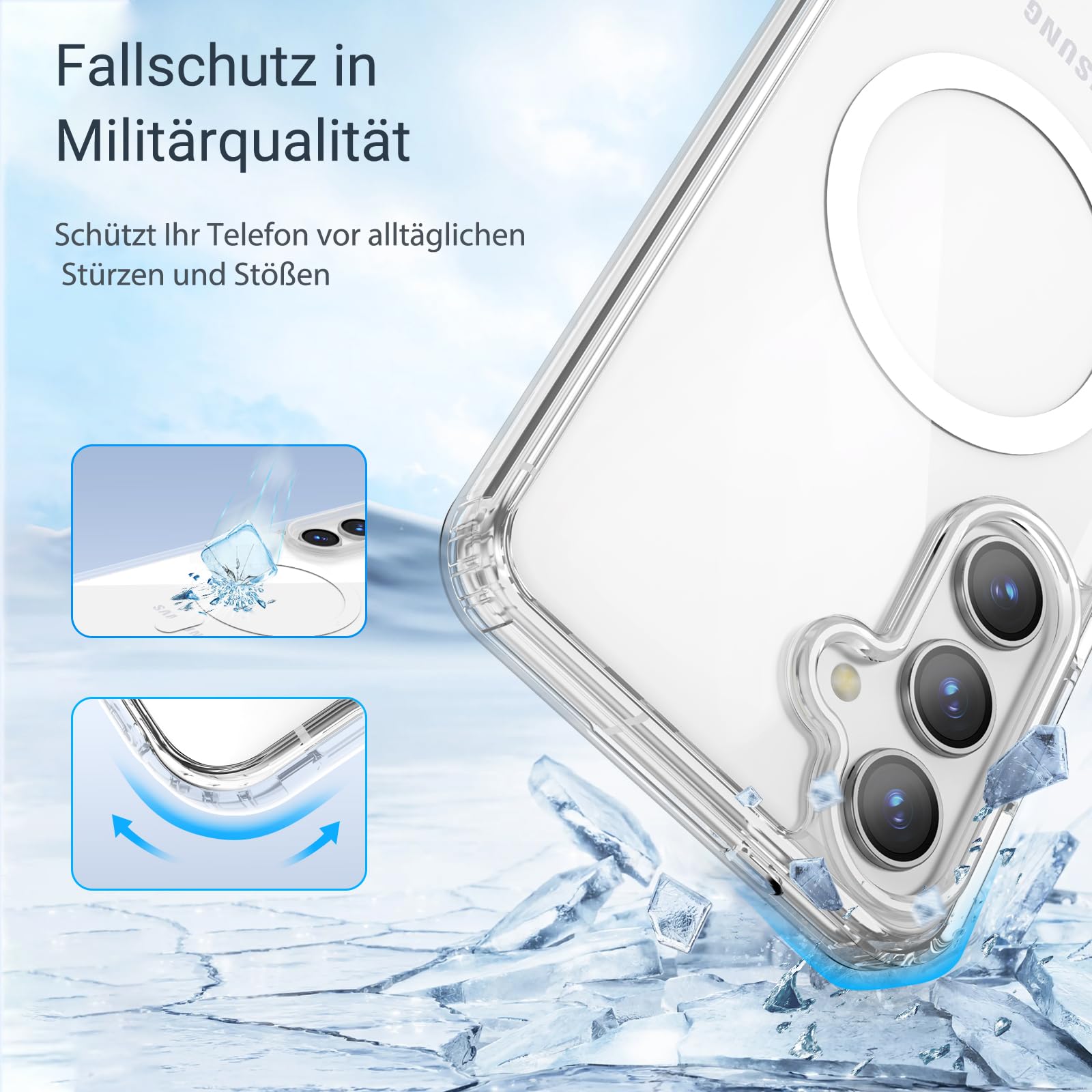 Onestyle Zubehör Galaxy S25 Plus Hülle transparent magnetisch