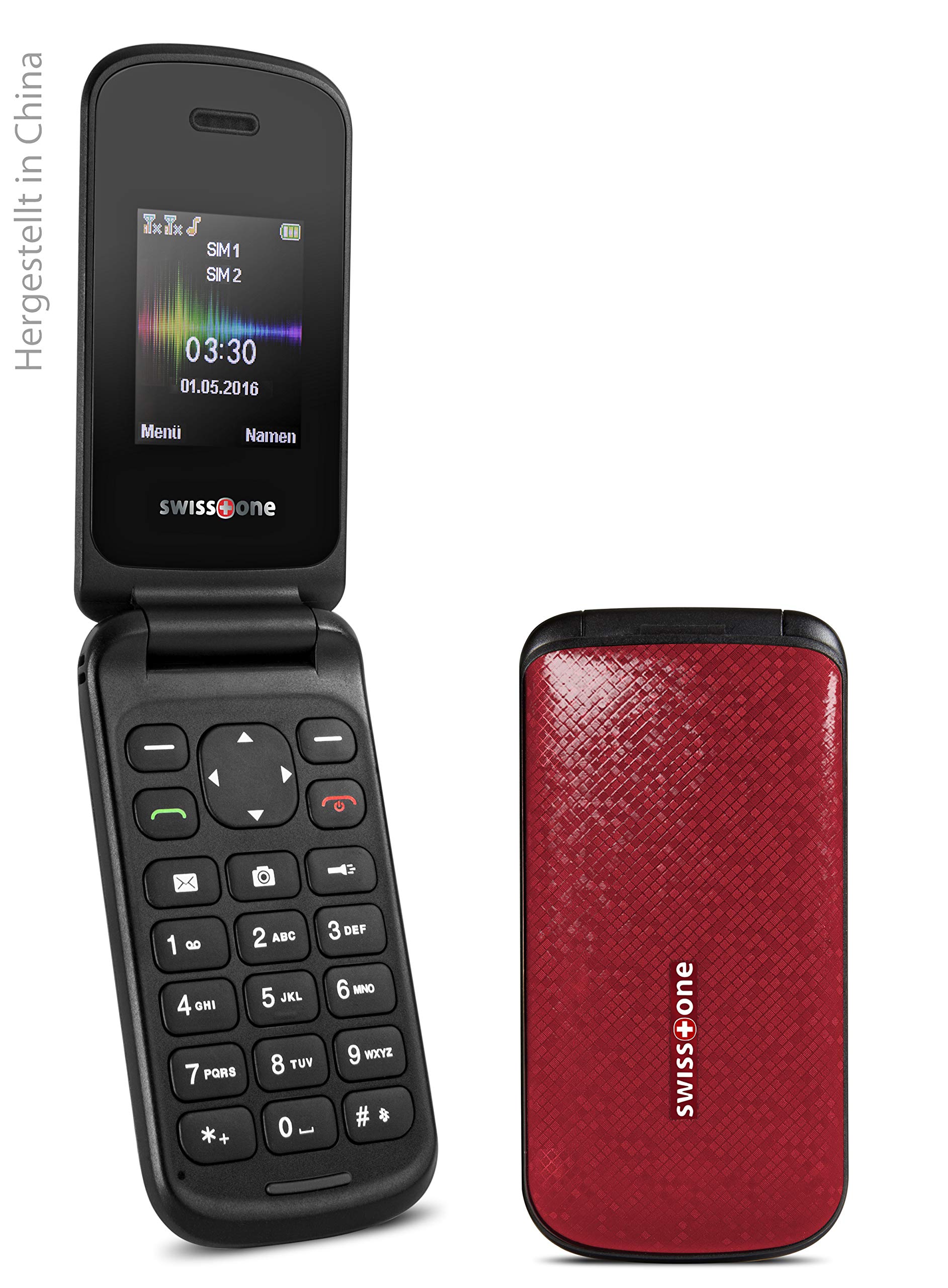 Swisstone SC 330 Tastenhandy Dual SIM rot Taschenlampe