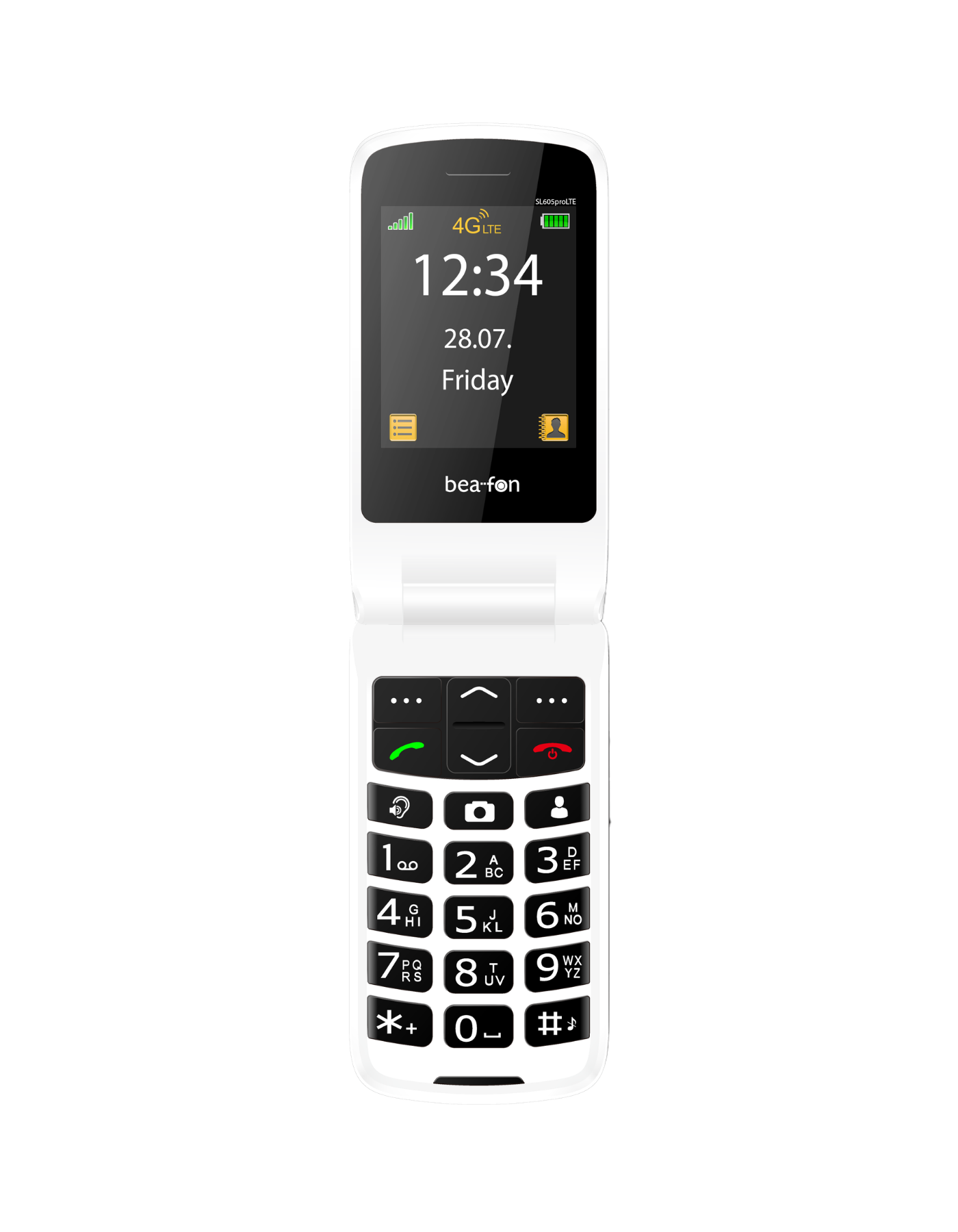 Bea-fon Silver Line SL605pro Klapphandy Schwarz 4G Notruftaste